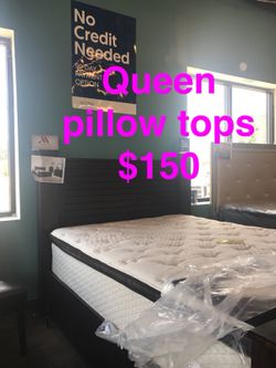 Queen pillow tops $150 SAME DAY DELIVERY!!!!!