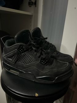 Authentic Nike Air Jordan 4 Retro Black Cat 2020 Triple Black size 11