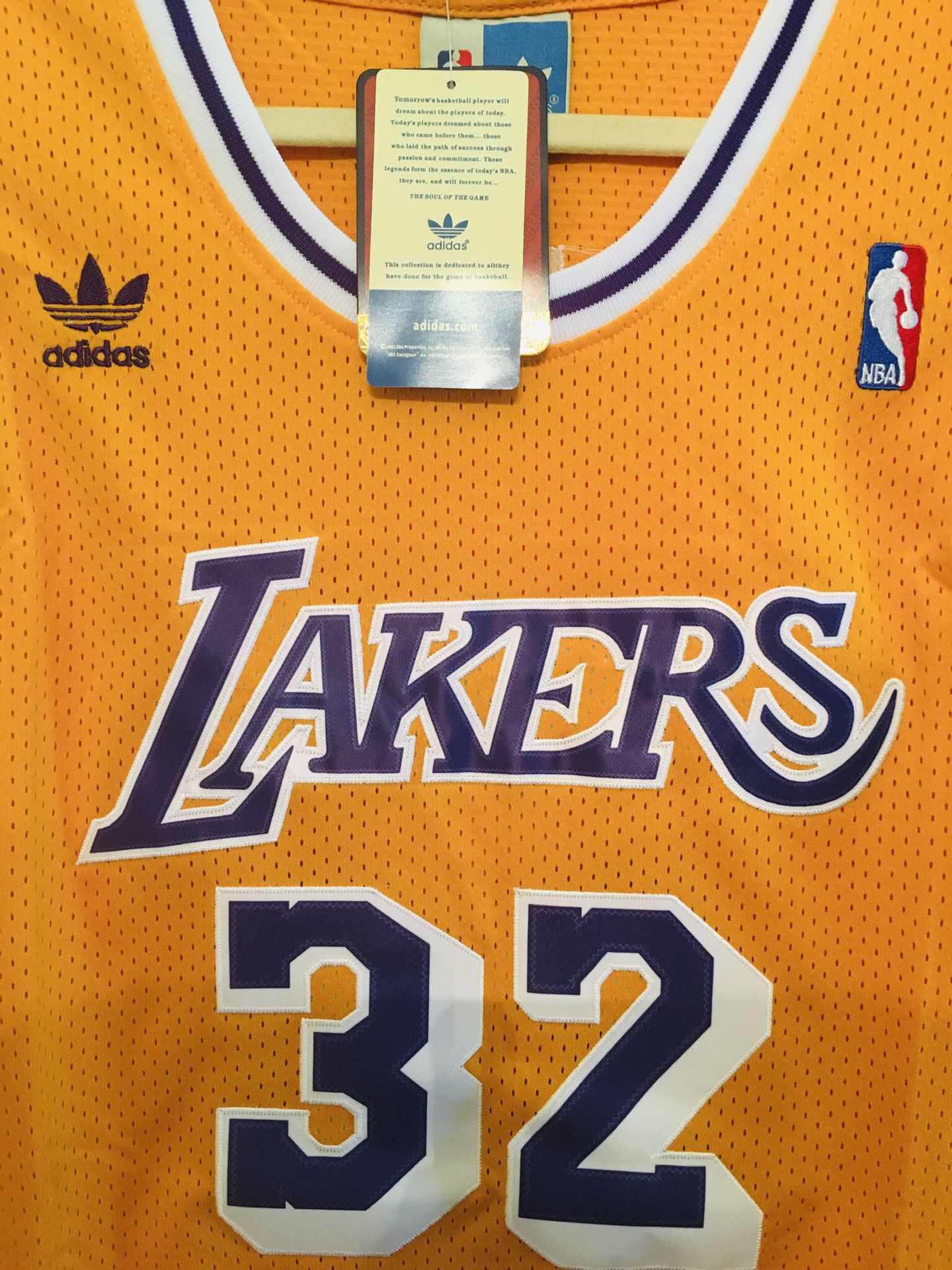 Adidas Lakers Magic Johnson +2 length (brand new)