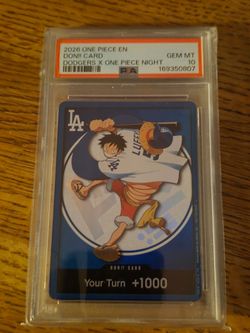 One Piece Dodgers x One Piece Night DON!! Card PSA 10