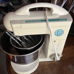 I have this great Hamilton Beach mixer with all the attachments and two stainless steel bowls go with it. Great little mixer