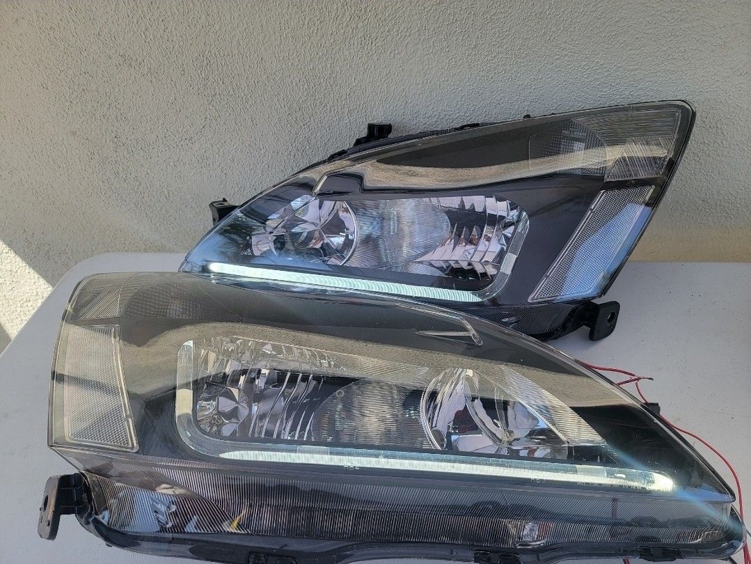 03-07 Honda Accord LED DRL Headlights Luces Micas Calaveras Faros Faroles Focos