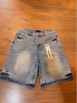 purple jorts