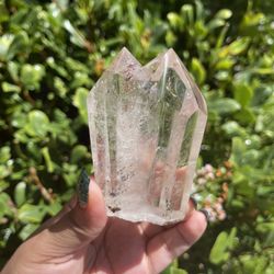 Twin Clear Quartz CrystalTowers With Some Garden Quartz 