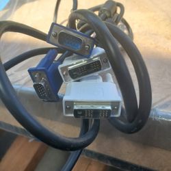 DVI and VGA Monitor Cables