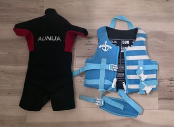Kids' 3mm wetsuit + Life Vest