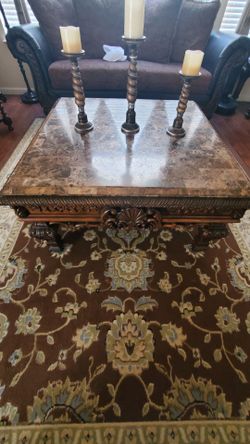 Very pretty large coffee table marble top