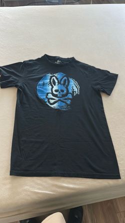 Psycho Bunny Black Graphic T-Shirt, size M