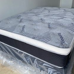 Cal King Euro Bamboo Pillow Top Mattress! 