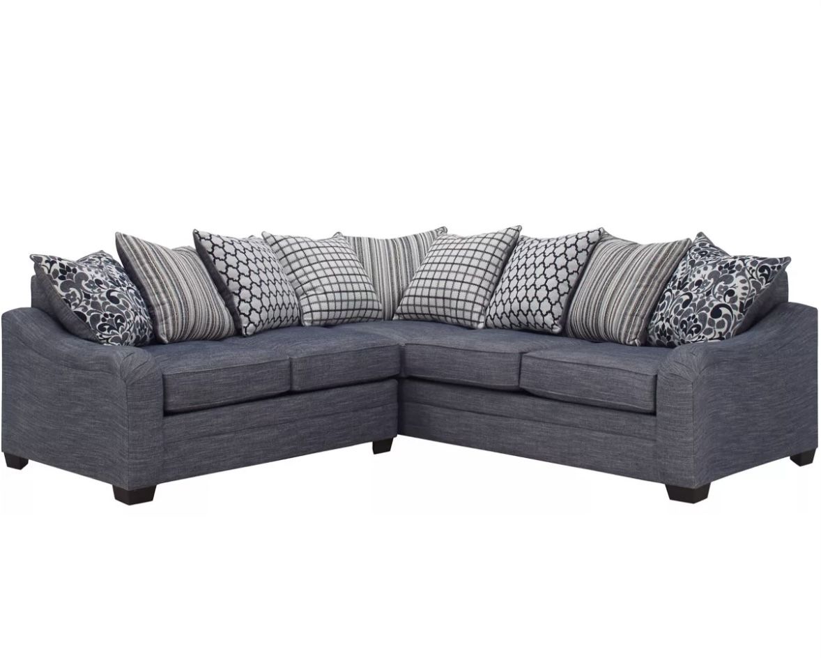 2pc Sectional Navy
