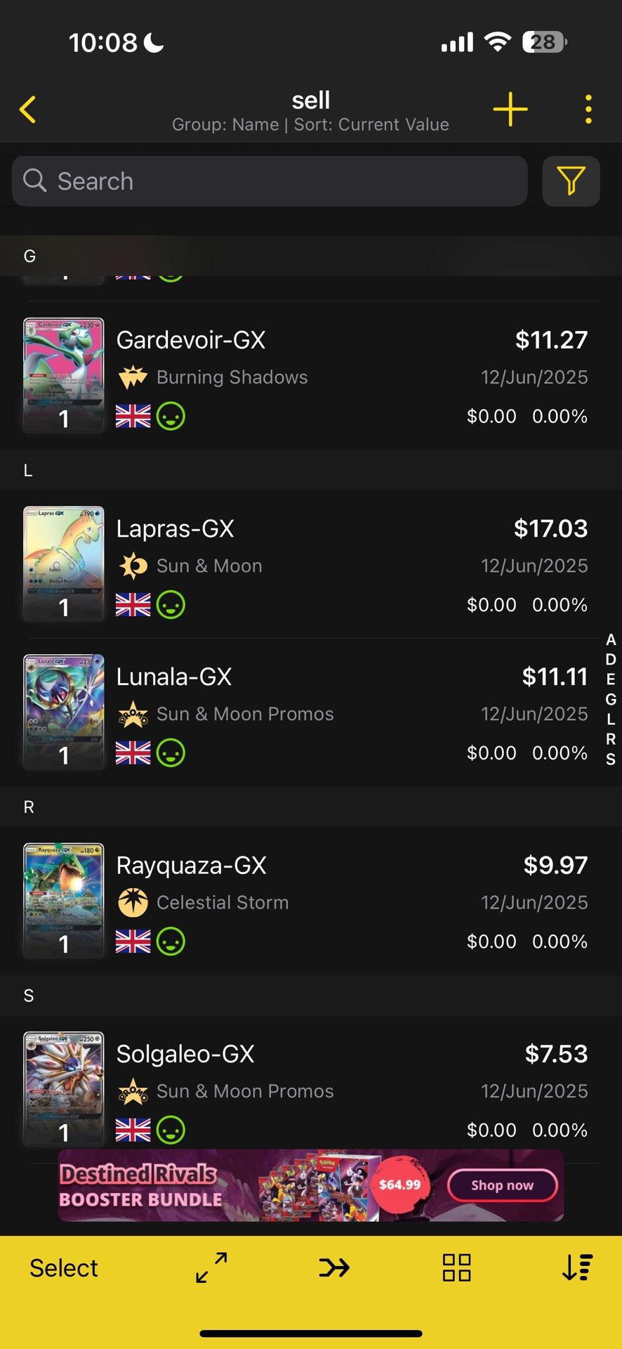 Trade/sell