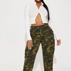 Fashion Nova Cadet Camo Pants 