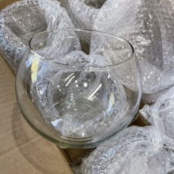 Round Clear Votive Candle Holders for table decor, Party & Wedding Decorations - Set of 6