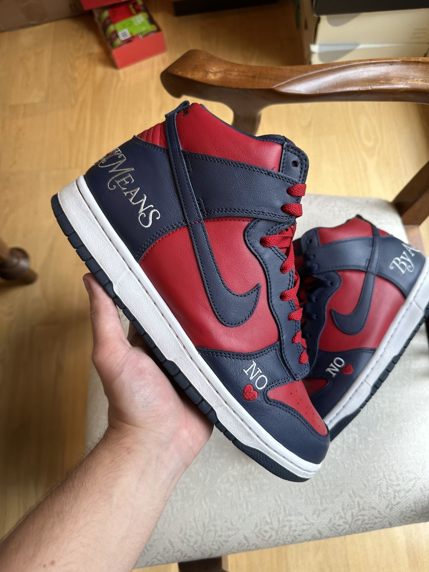 Nike Dunk High Sb Supreme Navy