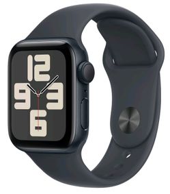 Apple Watch SE GPS (2024) 40mm Midnight Aluminum Case with Midnight Sport Band - S/M