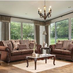 Brand New Brown Sofa and Loveseat Set - Made In USA 🇺🇸 