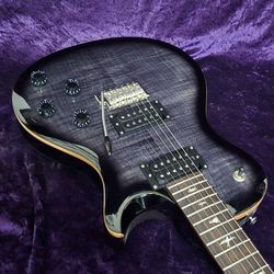 PRS SE Mark Tremonti Electric Guitar Charcoal Burst Flame Maple Top 