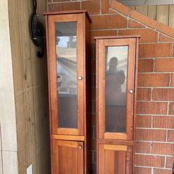 Mueble De Madera Y Vidrio 