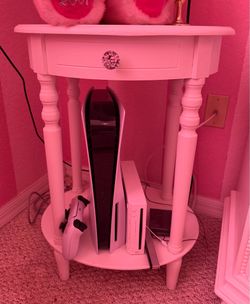 Small white table