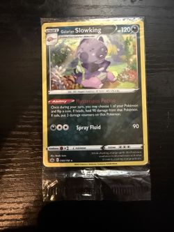 2021 Pokemon Galarian Slowking 098/198 Cosmos Holo Sealed Promo Packet