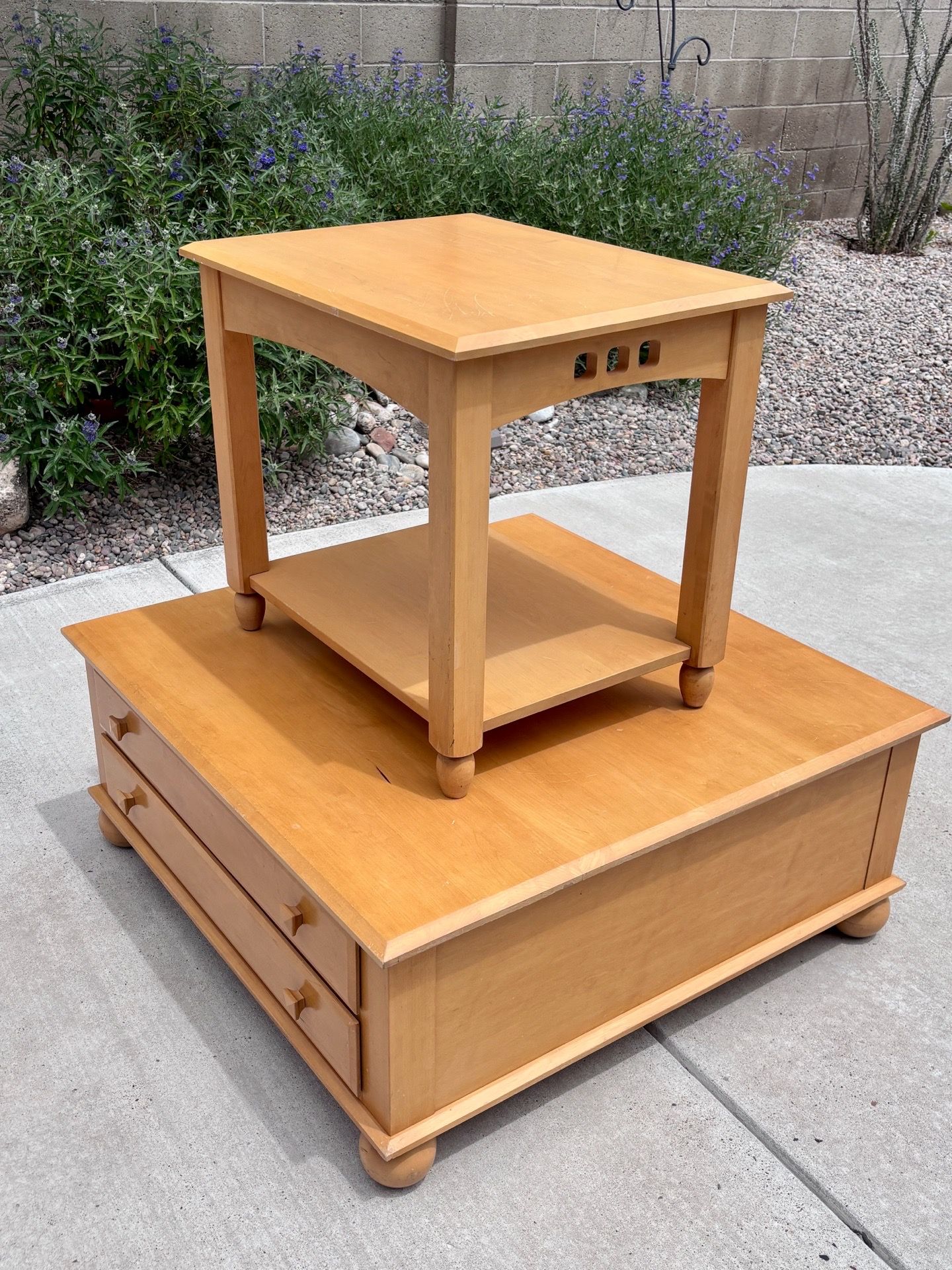 Ethan Allen Coffee & End Table Set
