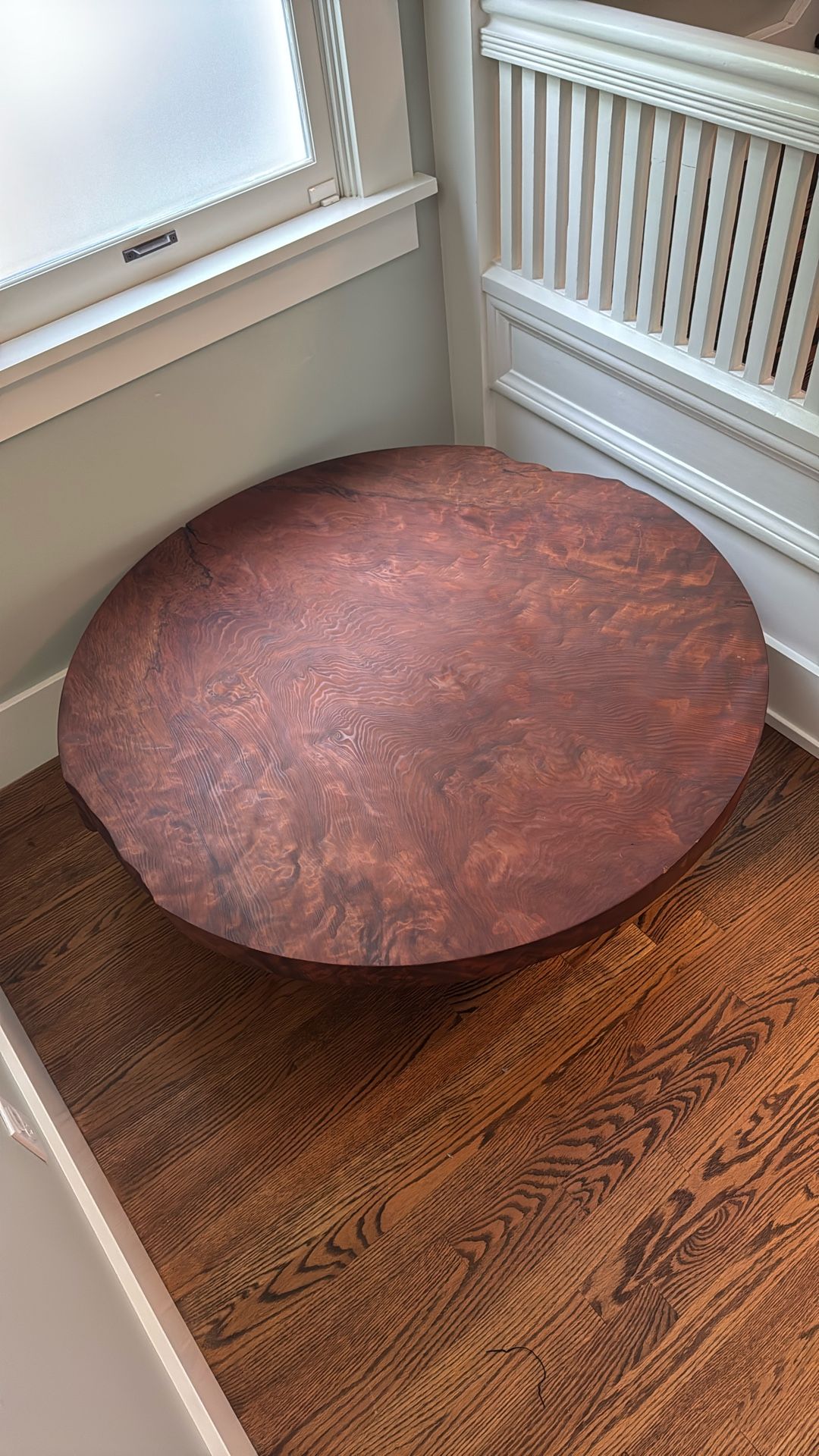 Urban Hardwoods Redwood Burl Circular Coffee Table