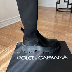 Dolche & Gabana Boots (black And White)