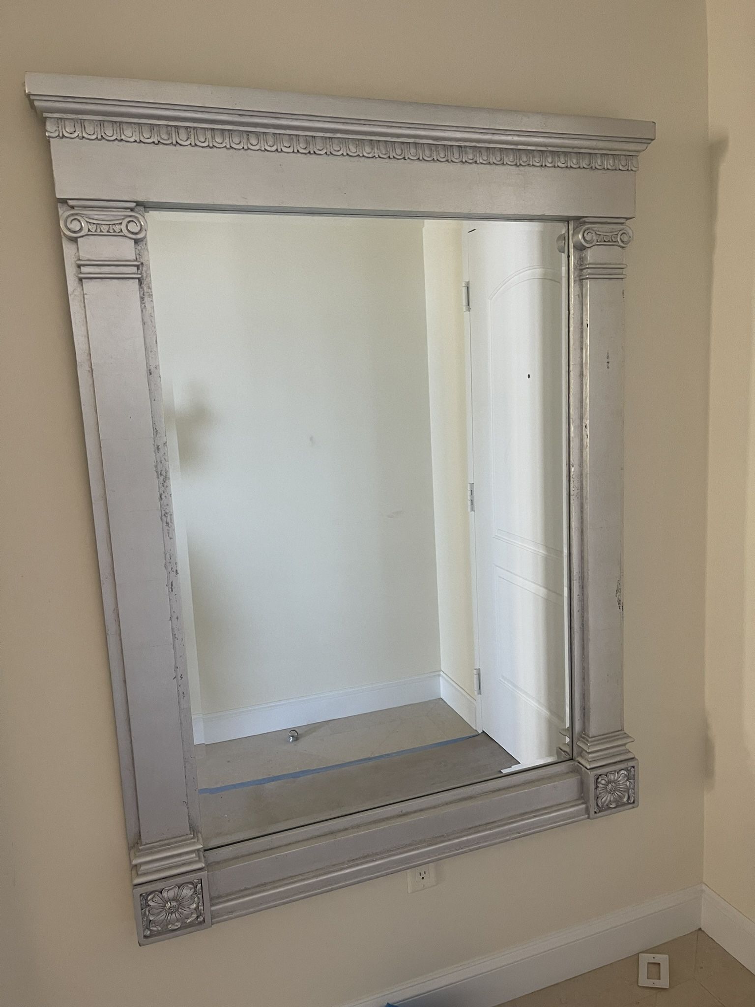 Custom Sliver Wall Mirror - 48” x 64” - Originally $1800.    Asking $299