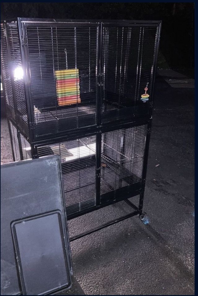 Pet cage with Shelves