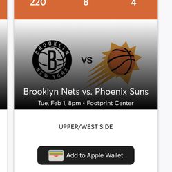 Phoenix suns Vs Brooklyn nets