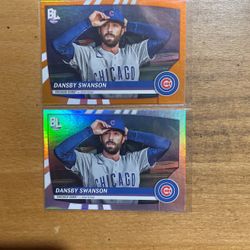 2023 BIG LEAGUE DANSBY SWANSON 2 CARD LOT 