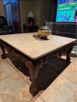 Marble table set