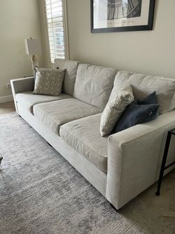 West Elm Couch-Grey Linen