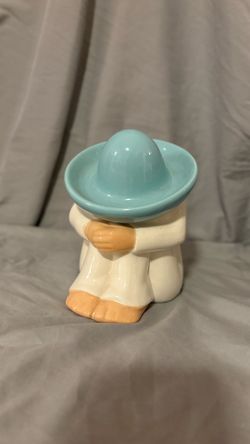 Vintage Mexican Hombre Knick Knack Ceramic Figurine Home Decor,m