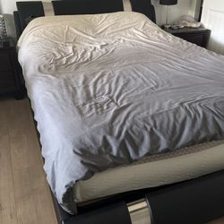 Queen Size Bed (frame, spring box and a mattress)
