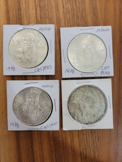 Mexican 72% silver coins