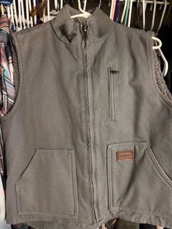 Forge Canvas Work Vest Sherpa Lined
