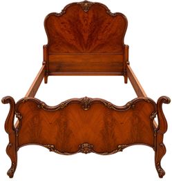 Bed frame antique Carved Mahogany Bed Frame