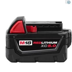 Milwaukee    M18 REDLITHIUM XC5.0 Extended Capacity Battery Pack Brand: SKU: 48-11-1850