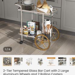 2 Tier Rolling Cart 