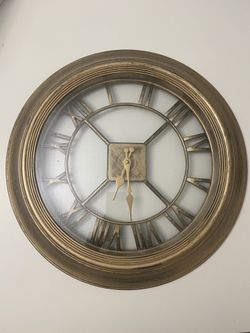 Gold Wall Clock 