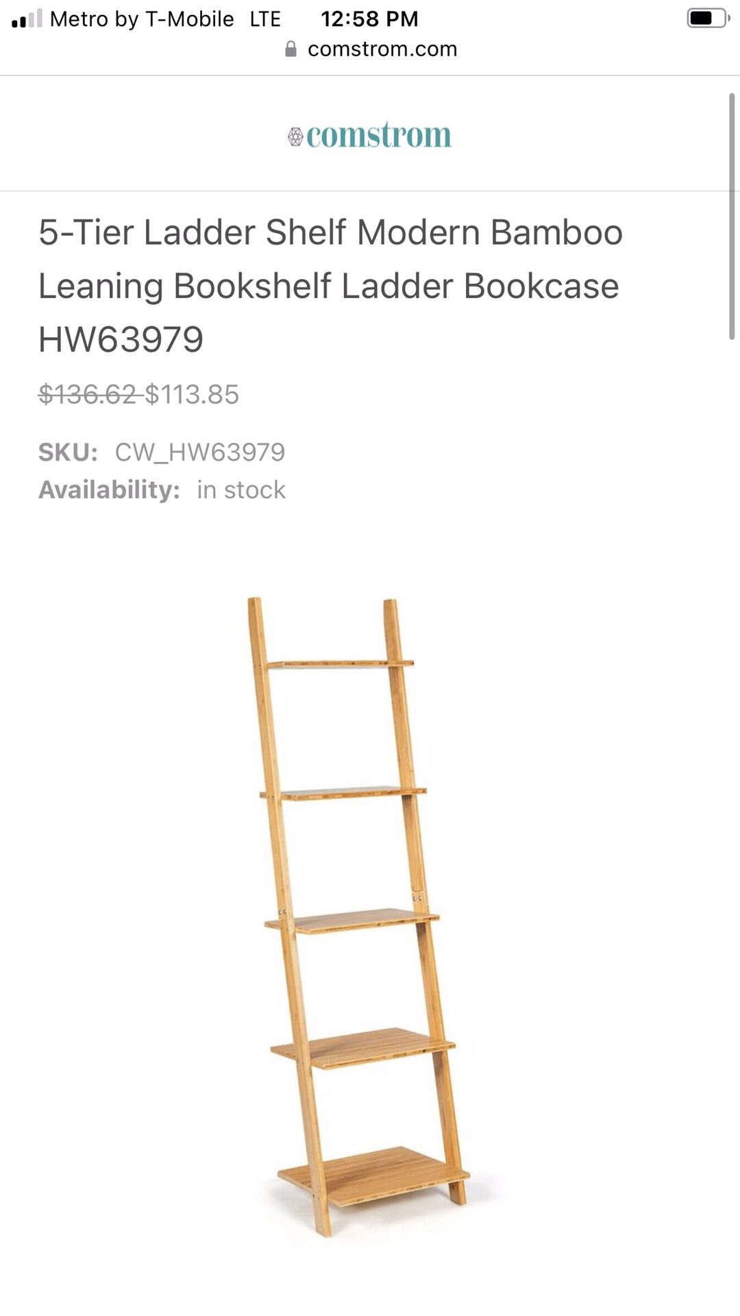 Ladder Shelf