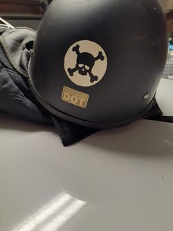 Black Motor cycle helmet Size Med