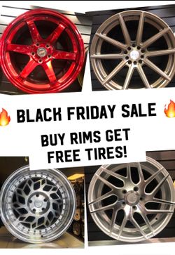 ** BLACK FRIDAY SALE! Buy rims get free tires ** (only 50 down payment / no credit check)