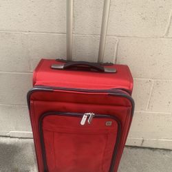 Carry-on Suitcase On Rollers. 