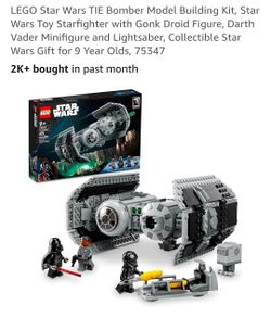 LEGO Star Wars TIE Bomber Model Building Kit,