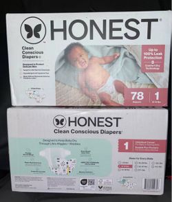 Honest size 1 baby diapers