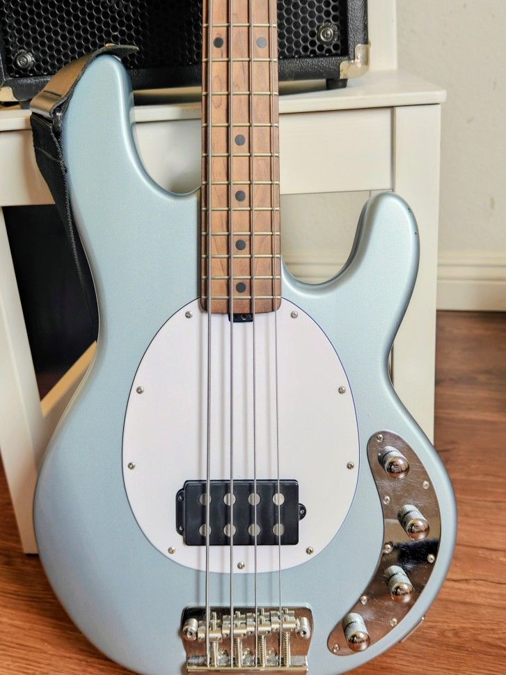 Bass Guitar And Amp