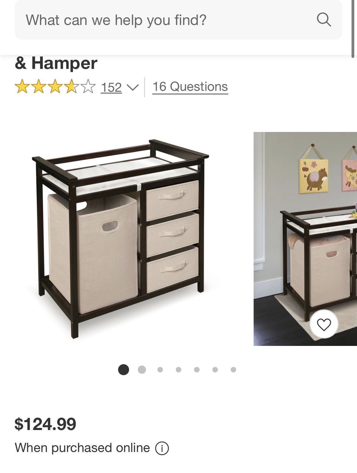 Changing Table With Storage 