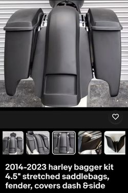 Harley Davidson 6” Stretched Saddlebag Set